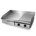 Grace Kitchen Stainless Steel Half Flat Half Grooved Electric Burger Grill Machine